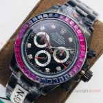 Swiss Copy Rolex Daytona Rbow 7750 Movement Watch Blacksteel